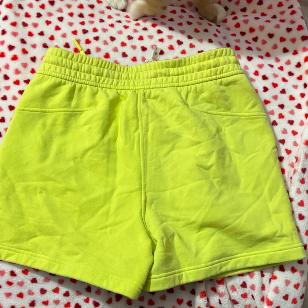 Lululemon Athletica Neon Yellow Athletic Shorts - Picture 3 of 4